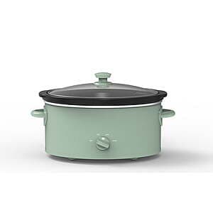 6-Qt Mainstays 210W Oval Slow Cooker w/ Glass Lid (2 Colors) $17.30