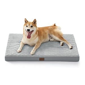 35"x22" Bedsure Orthopedic Dog Bed w/ Removable Washable Cover $17 & More