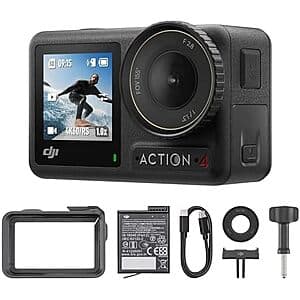DJI Osmo Action 4 Essential Combo 4K/120fps Waterproof Action Camera $199 + Free S&H