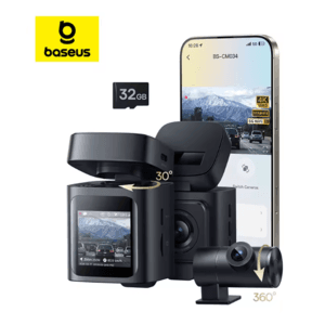Baseus VD1 Pro Solar 4K Front & 1080p Rear Dual Dash Cam w/ STARVIS Sensor $64.75 + Free S&H