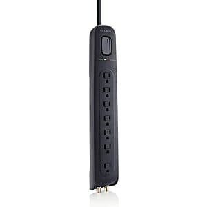 7-Outlet Belkin AV Power Strip Surge Protector w/ 4' Cord (Black) $15 + Free Shipping w/ Prime