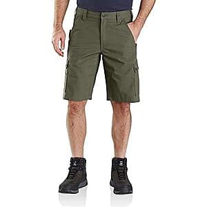 Carhartt Men's Relaxed 11" Ripstop Cargo Short (Basil) $27.50