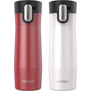 2-Pack 20oz. Contigo Autoseal West Loop Insulated Stainless Steel Travel Mug $27.25