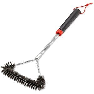 Weber 18" Three-Sided Grill Cleaning Brush with Stainless Steel Bristles $10.50