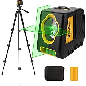 100' DegLasers Rechargeable Self Leveling Green Cross Line Laser Level w/ Tripod $24.70 + Free Shipping