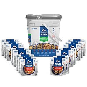 30-Servings Mountain House Freeze Dried Emergency Food (Expedition Meal Assortment) $56.05 & More + Free S&H