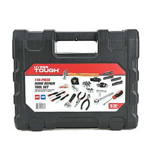 116-Piece Hyper Tough Home Repair Tool Set $20