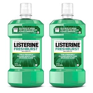 Select Accounts: 2-Pack 33.8 Fl Oz Listerine Freshburst Antiseptic Mouthwash $9.05 w/ Subscribe & Save