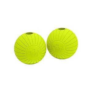 2-Pack Chew King 2.5" Supreme Rubber Balls for Dogs (Yellow) $4 + Free S&H w/ Prime