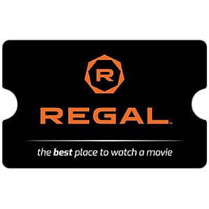 $50 Regal eGift Card (Email Delivery) $36