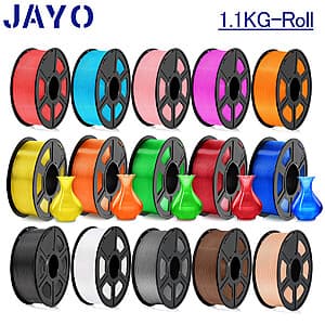 JAYO 1.75mm 1.1KG 3D Printer Filament: PLA from 6 for $55.65. PLA+ from 6 for $ $58.05 & More + Free S/H