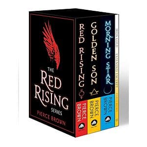 Red Rising 3-Book Box Set featuring the first three novels in the science fiction series, displayed in boxed packaging.