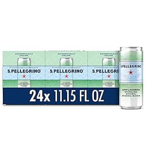 Select Accts: 24-Pk 11.15-Oz S.Pellegrino Sparkling Natural Mineral Water $9.90 w/ S&S