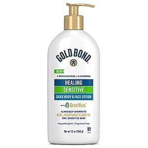 13-Oz Gold Bond Healing Sensitive Daily Body & Face Lotion $3.50 w/ Subscribe & Save