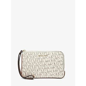 Michael Kors Jet Set Travel Small Signature Logo Wristlet (2 Colors) $29 + Free S&H