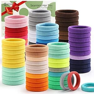 100-Piece Cotton Elastic Hair Ties $3.15 w/ S&S